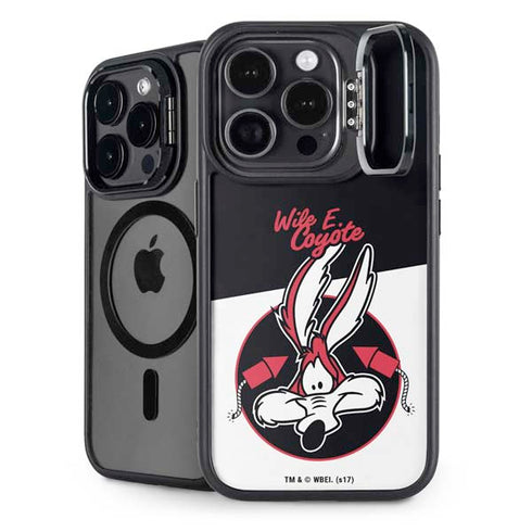 Looney Tunes Retro Wile E Coyote iPhone 15 Pro Kickstand Case